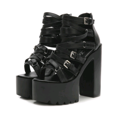 Elevate Chic High-Heel Platform Sandals