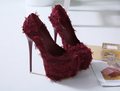 Chic Frayed Open-Toe Heels for Evenings