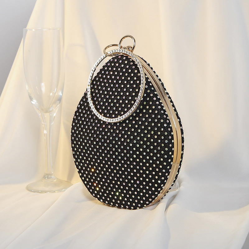 Elegant Pearl & Rhinestone Women's Clutch