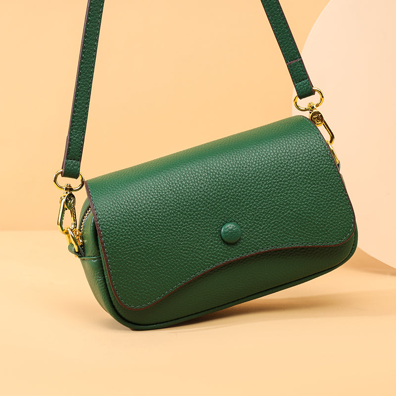 Chic Cowhide Leather 2024 Satchel