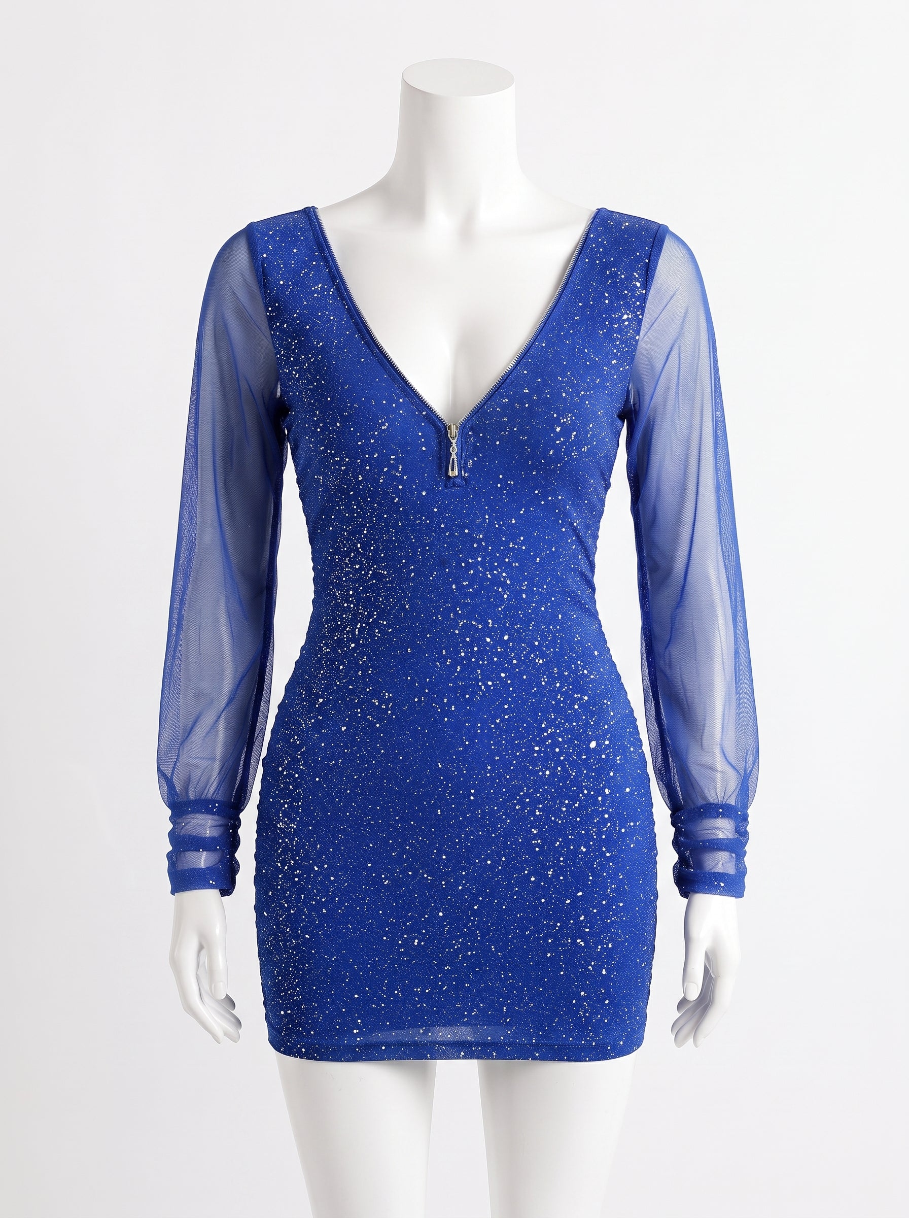 Women's Chic V-Neck Slim Fit Mini Dress