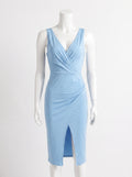V-neck Sleeveless Dress