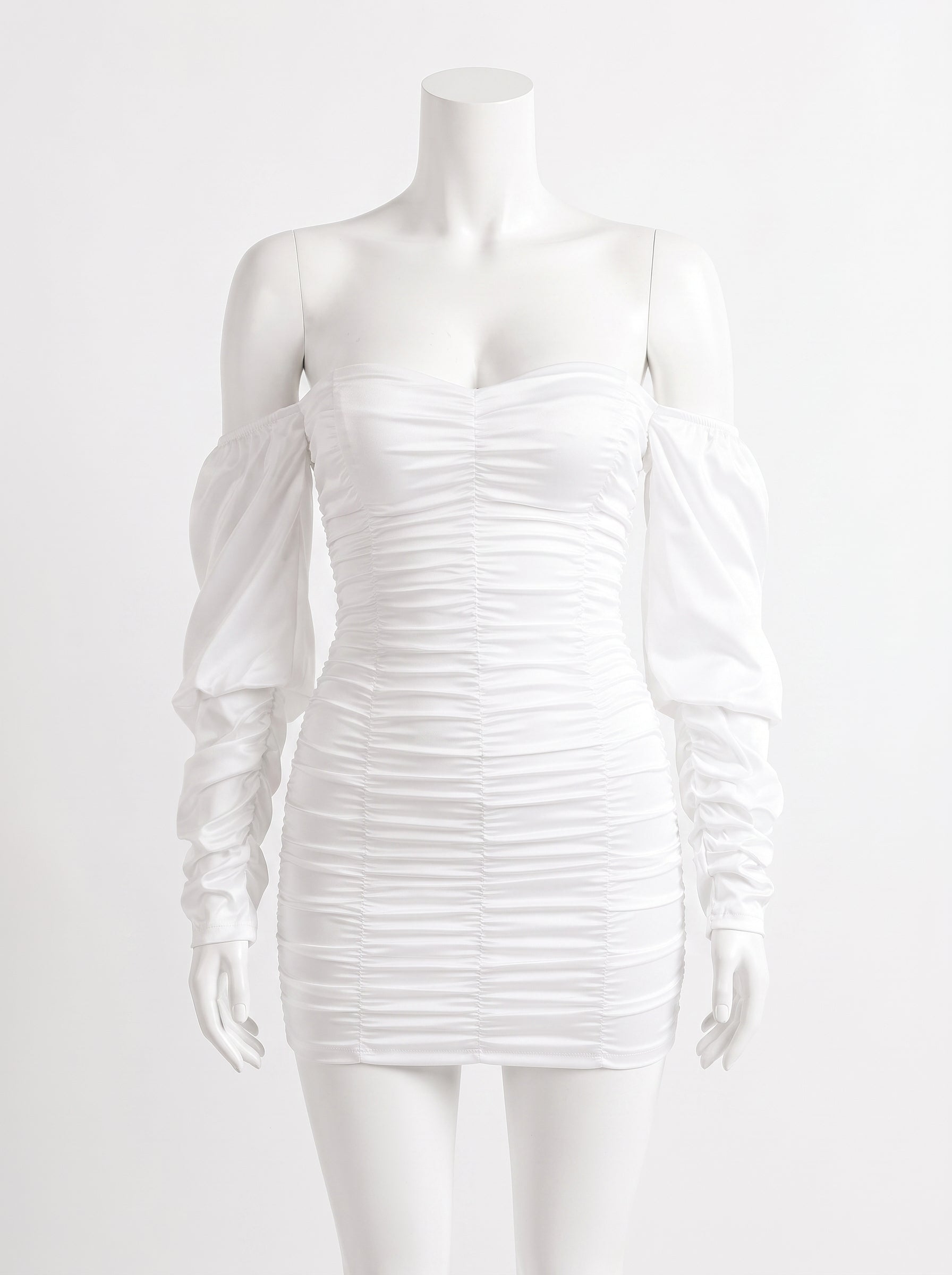 Chic Long Sleeve Ruffled Dress