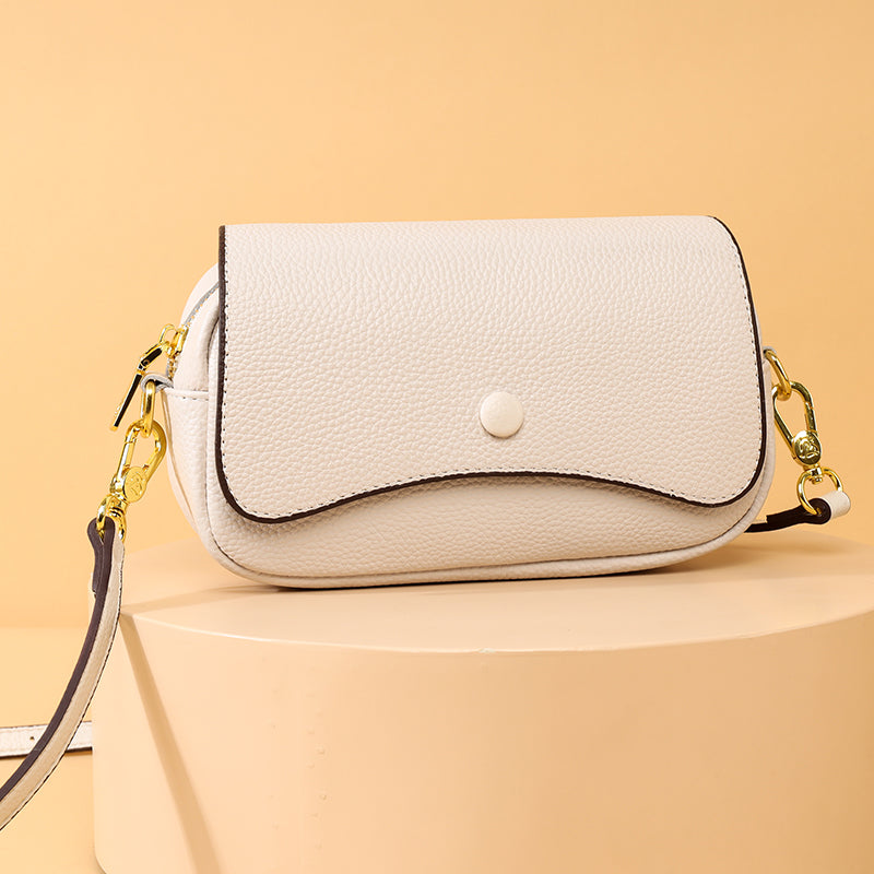 Chic Cowhide Leather 2024 Satchel